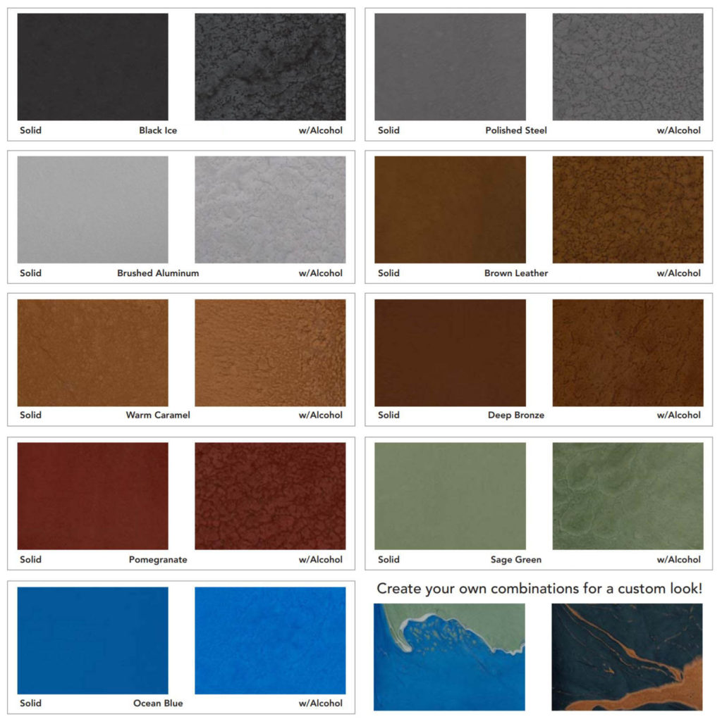 Metallic Flooring Chart